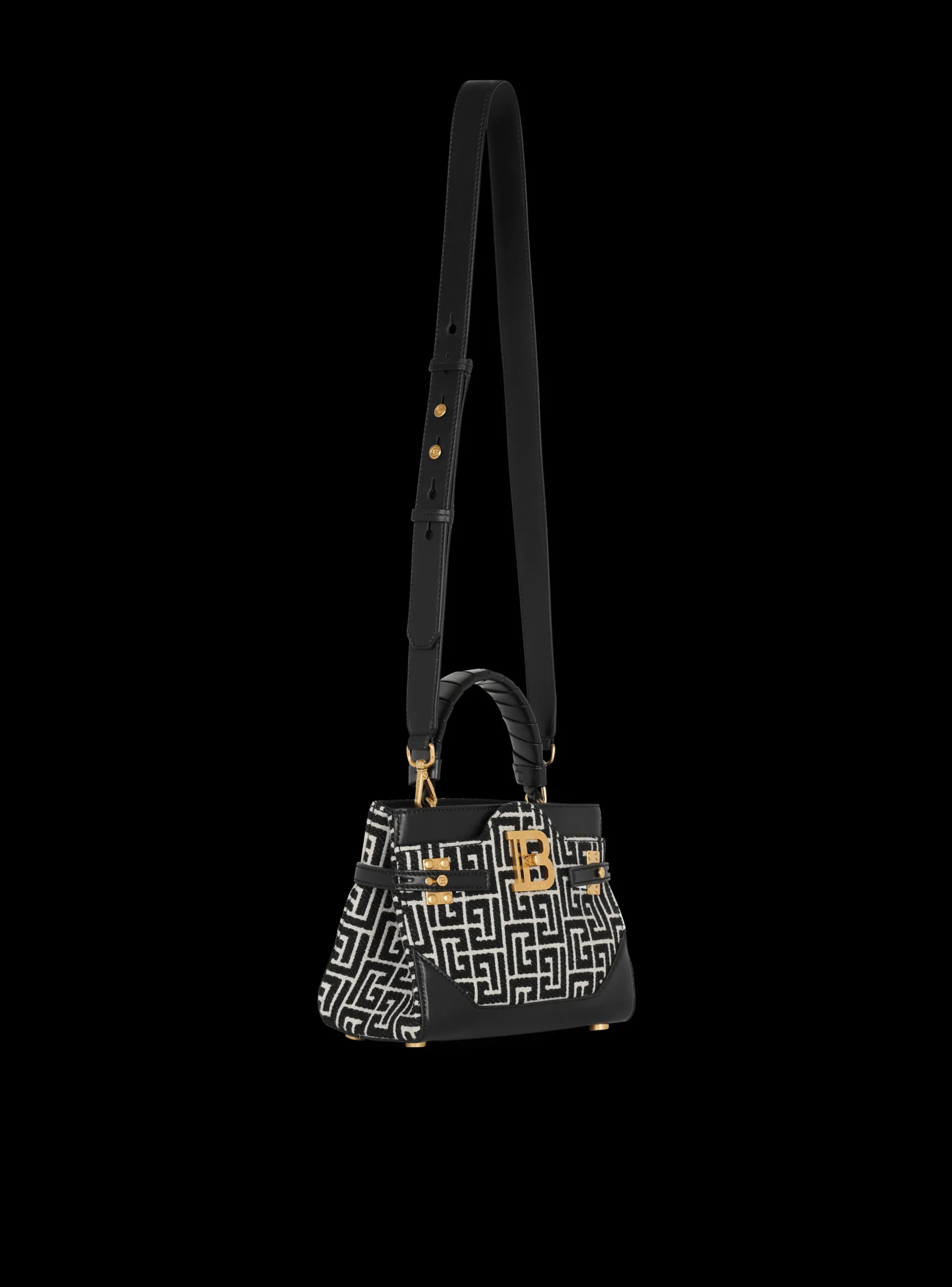Best B-Buzz 22 Top Handle Bag In Leather With Jacquard Monogram Women Shoulder Bags|Crossbody Bags