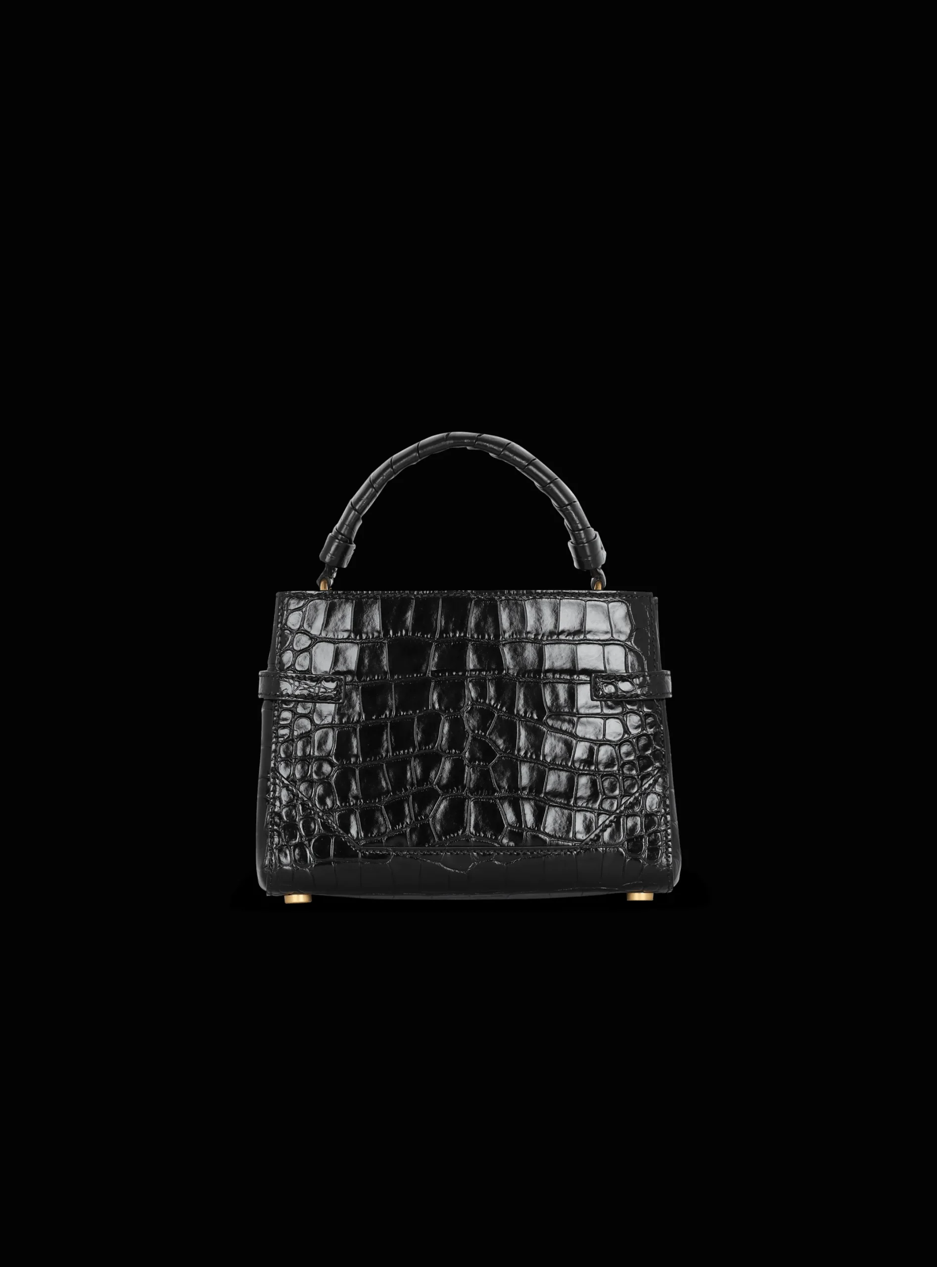 Online B-Buzz 22 Top-handle Bag In Crocodile-print Leather Women Shoulder Bags|Crossbody Bags