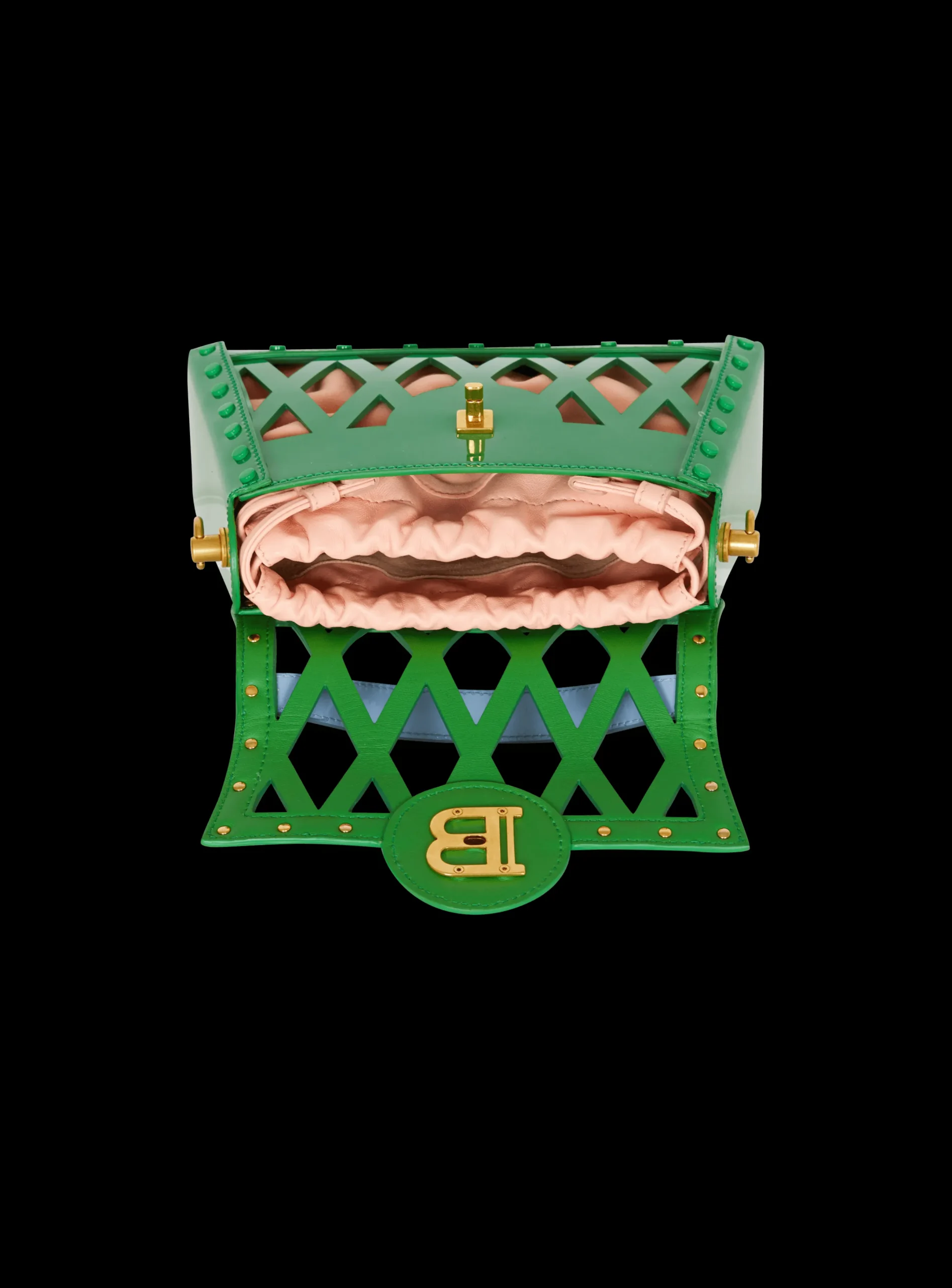 Discount B-Buzz Dynasty Bag In Patent Leather With An Openwork Grid Motif Women Shoulder Bags|Crossbody Bags