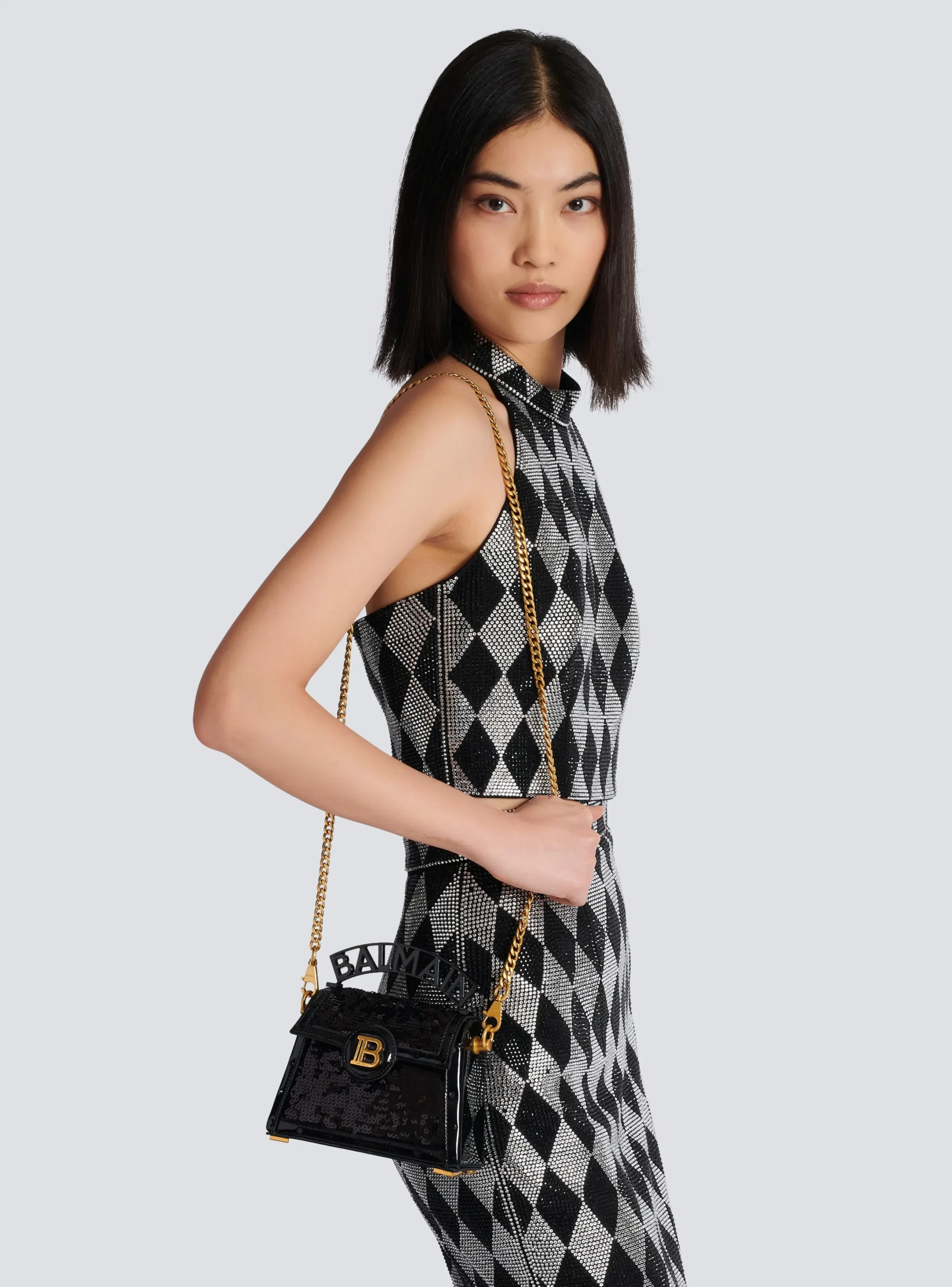 Cheap B-Buzz Dynasty Small Bag In Patent Leather And Sequins Women Crossbody Bags|Handbags