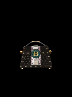 Best B-Buzz Dynasty Small Suede Bag With Embossed Grid Motif And Embroidery Women Shoulder Bags|Crossbody Bags