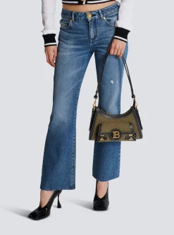 Best Sale B-Buzz Hobo Bag In Leather And Canvas Women Shoulder Bags|Crossbody Bags