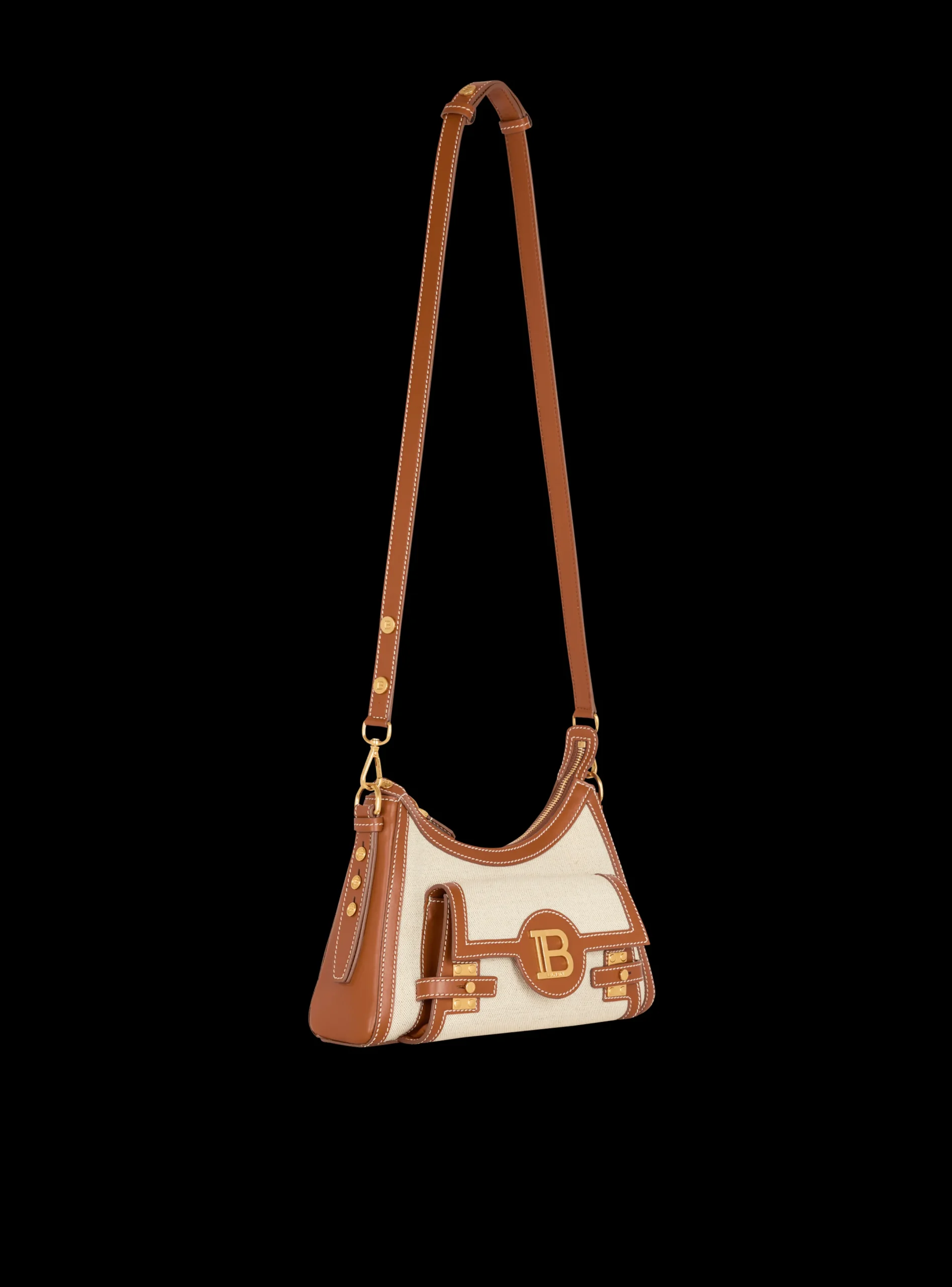 New B-Buzz Hobo Bag In Leather And Canvas Bags