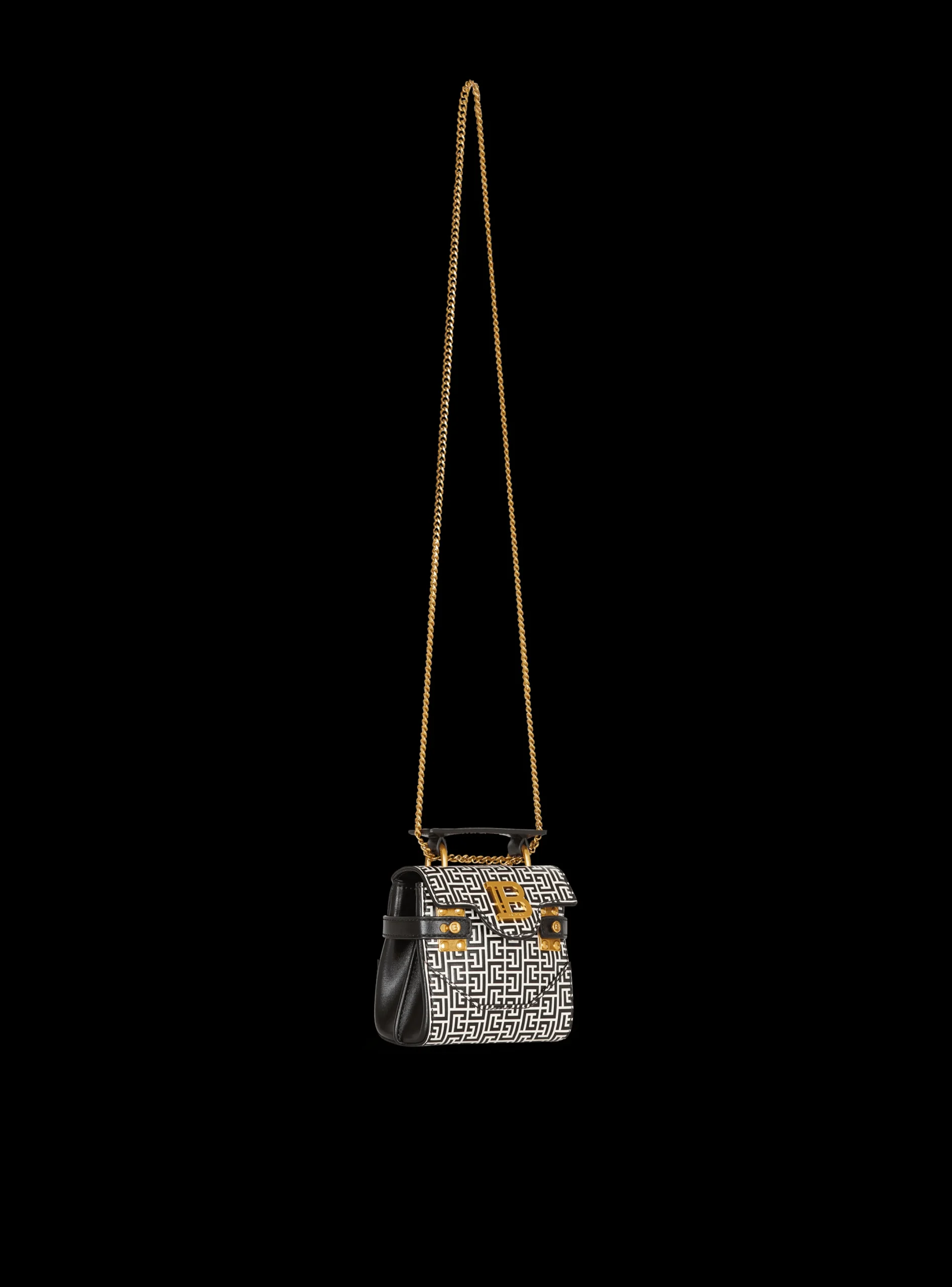 Best B-Buzz Mini 12 Bag In Embossed Calfskin With A PB Labyrinth Monogram Women Mini Bags|Shoulder Bags