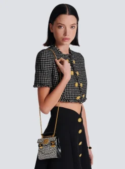 Best B-Buzz Mini 12 Bag In Embossed Calfskin With A PB Labyrinth Monogram Women Mini Bags|Shoulder Bags