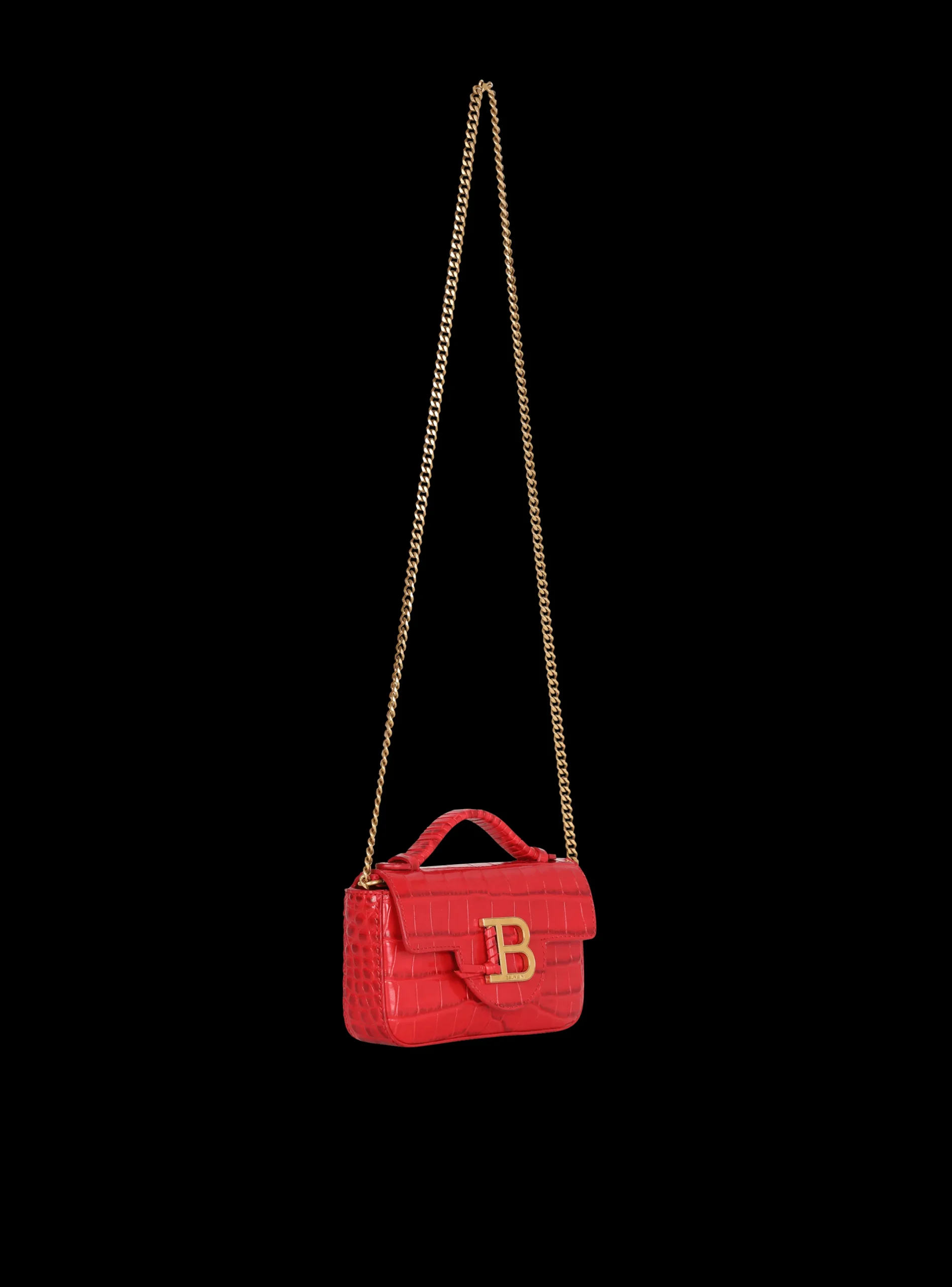 Outlet B-Buzz Mini Bag In Crocodile-print Leather Women Mini Bags|Shoulder Bags