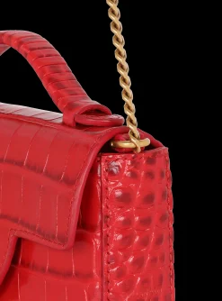 Outlet B-Buzz Mini Bag In Crocodile-print Leather Women Mini Bags|Shoulder Bags