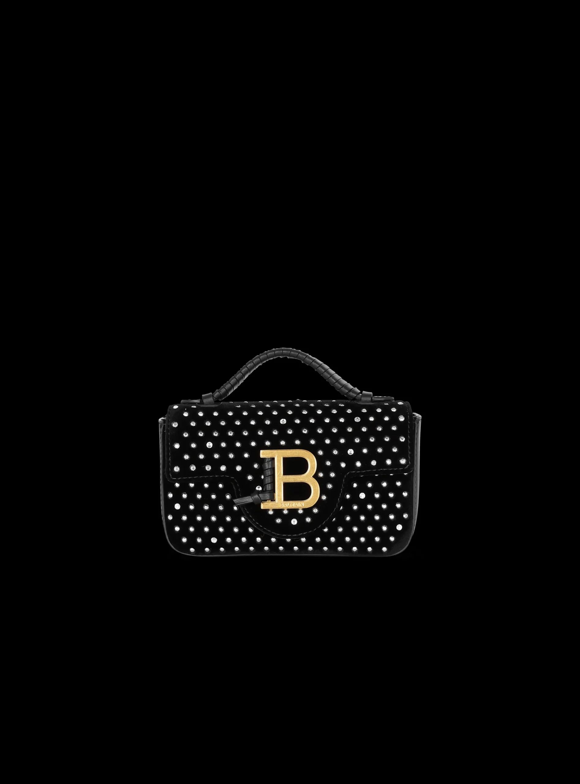 Fashion B-Buzz Mini Velvet And Crystal Bag Women Mini Bags|Shoulder Bags