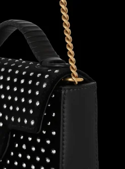 Fashion B-Buzz Mini Velvet And Crystal Bag Women Mini Bags|Shoulder Bags