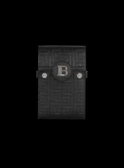 Sale B-Buzz Monogrammed Canvas And Leather Smartphone Pouch Small Leather Goods