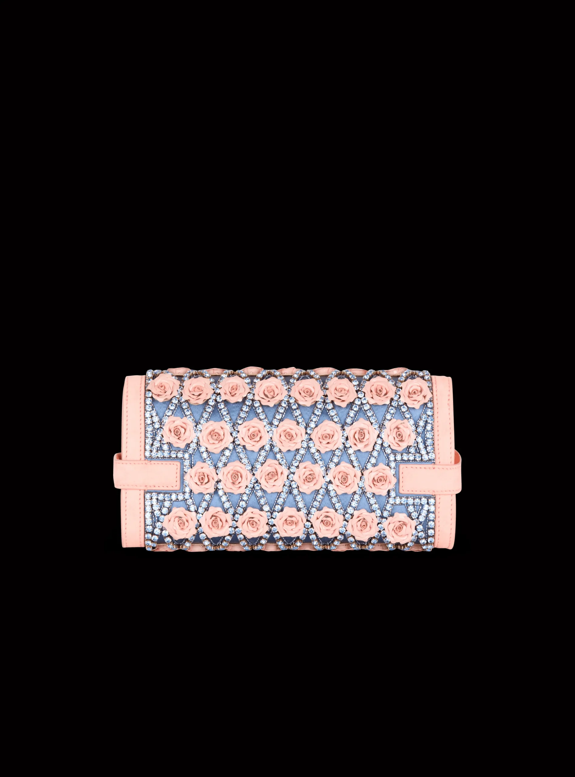 Sale B-Buzz Pouch 23 Embroidered With Grid And Roses Women Mini Bags|Shoulder Bags