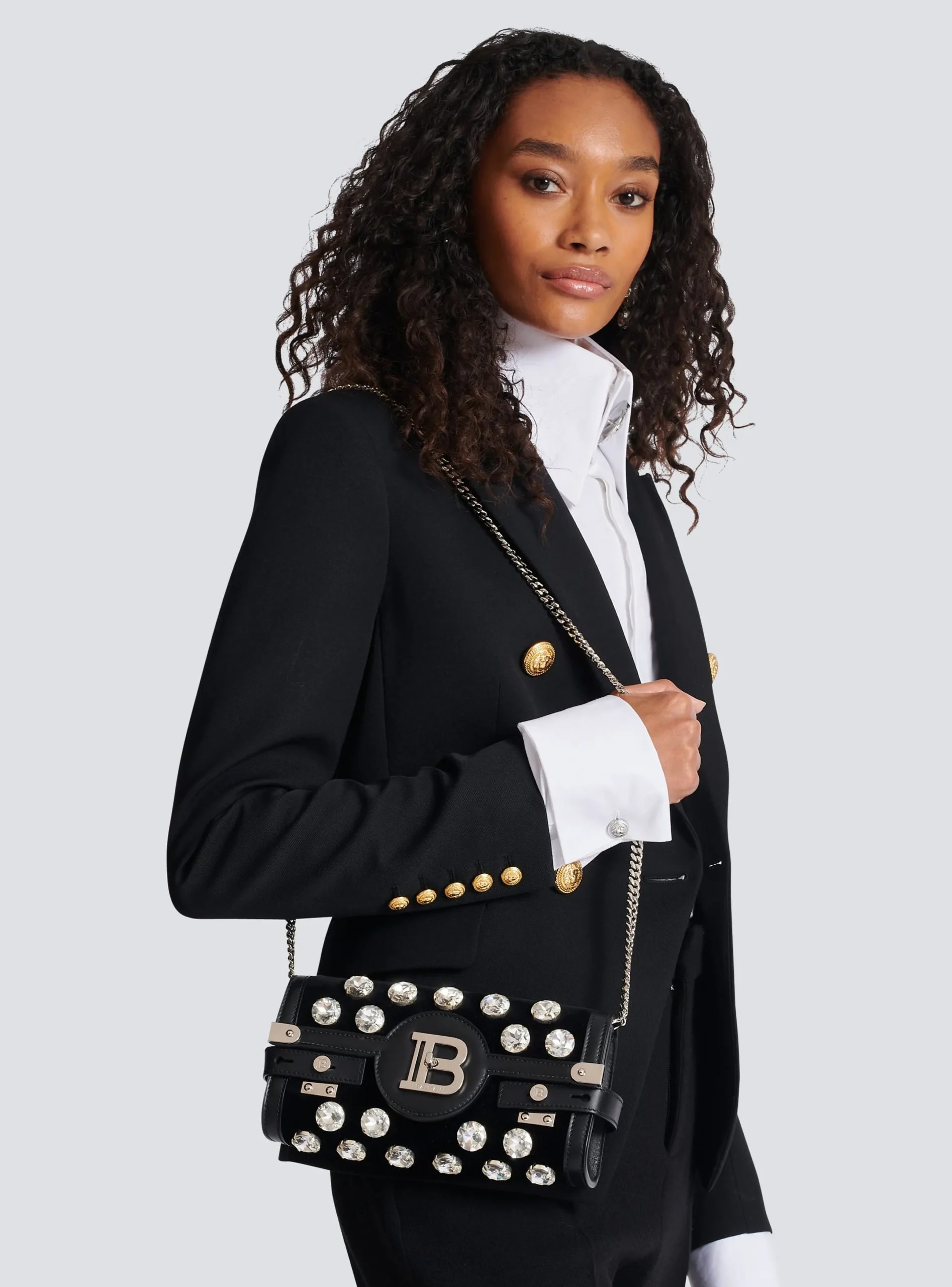 Outlet B-Buzz Pouch 23 In Velvet And Crystals Women Mini Bags|Shoulder Bags