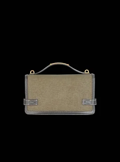 Outlet B-Buzz Shoulder 24 Leather And Canvas Bag Bags