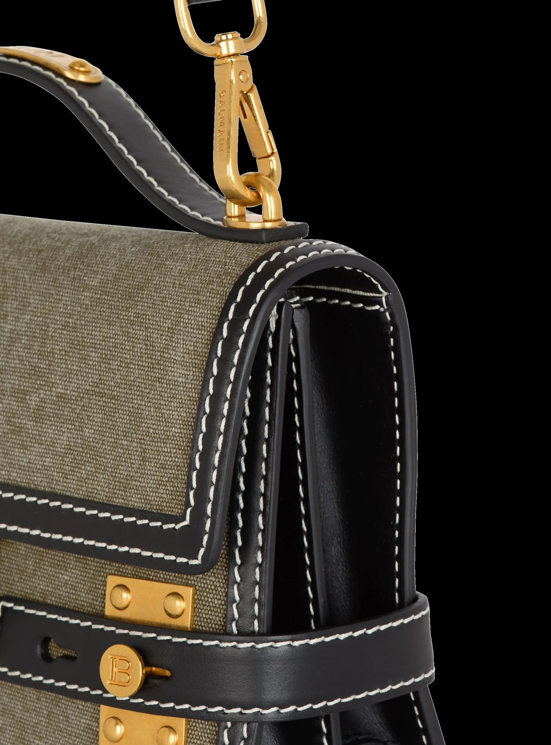 Outlet B-Buzz Shoulder 24 Leather And Canvas Bag Bags