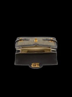 Outlet B-Buzz Shoulder 24 Leather And Canvas Bag Bags