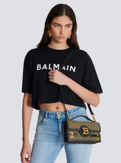 Outlet B-Buzz Shoulder 24 Leather And Canvas Bag Bags