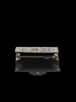 Clearance B-Buzz Snakeskin-effect Leather Wallet Women Small Leather Goods
