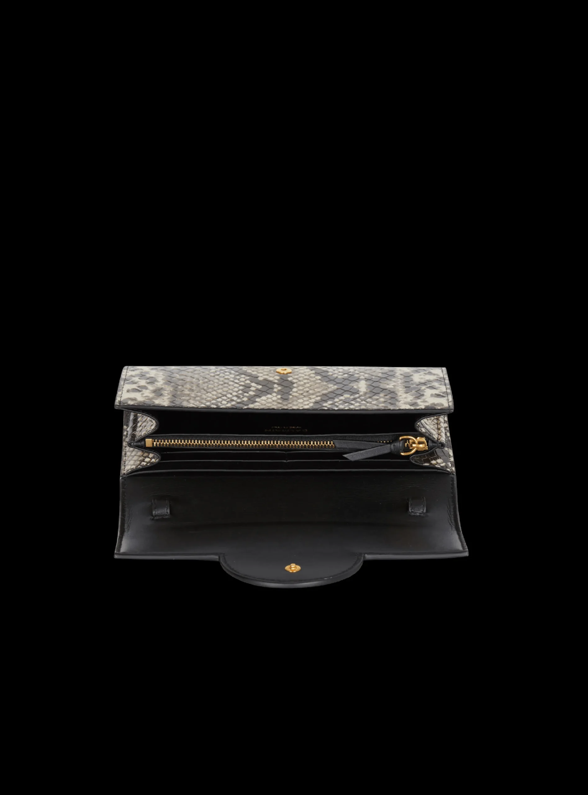 Clearance B-Buzz Snakeskin-effect Leather Wallet Women Small Leather Goods