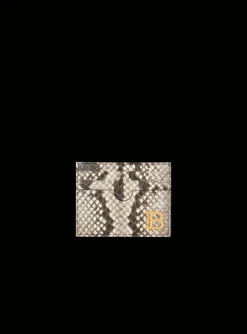 Outlet B-Buzz Snakeskin-effect Leather Card Holder Women Small Leather Goods