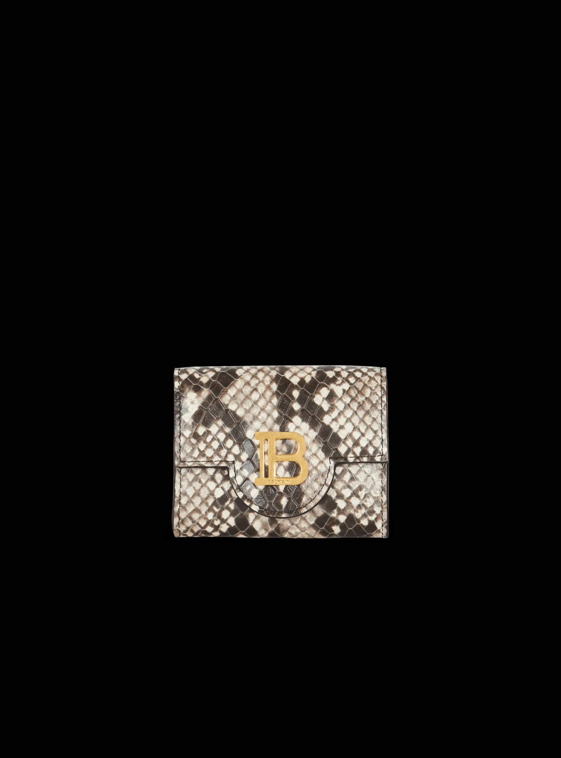 New B-Buzz Snakeskin-effect Leather Purse Women Small Leather Goods