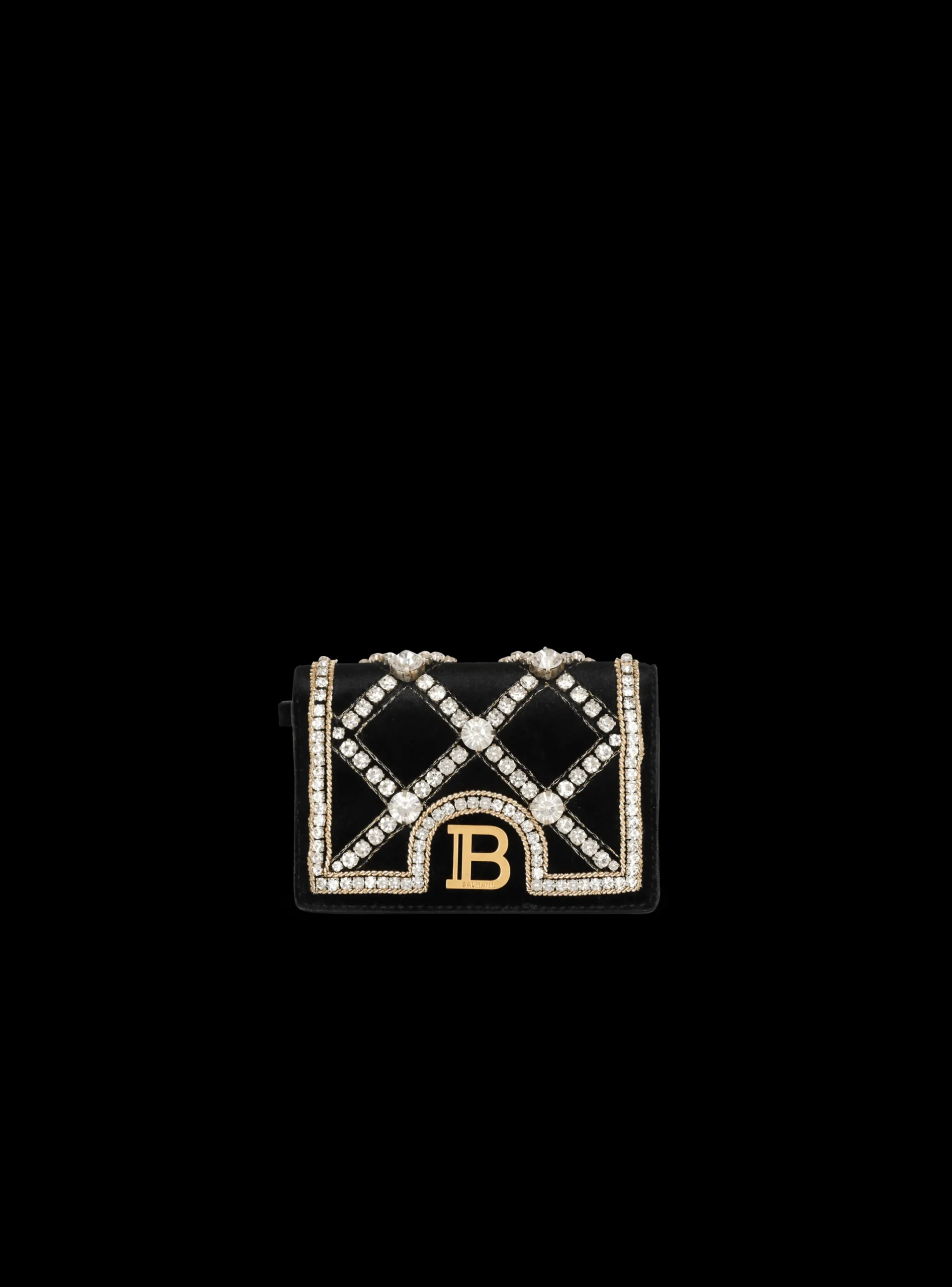 Discount B-Buzz Velvet And Pearl Card Holder Women Small Leather Goods