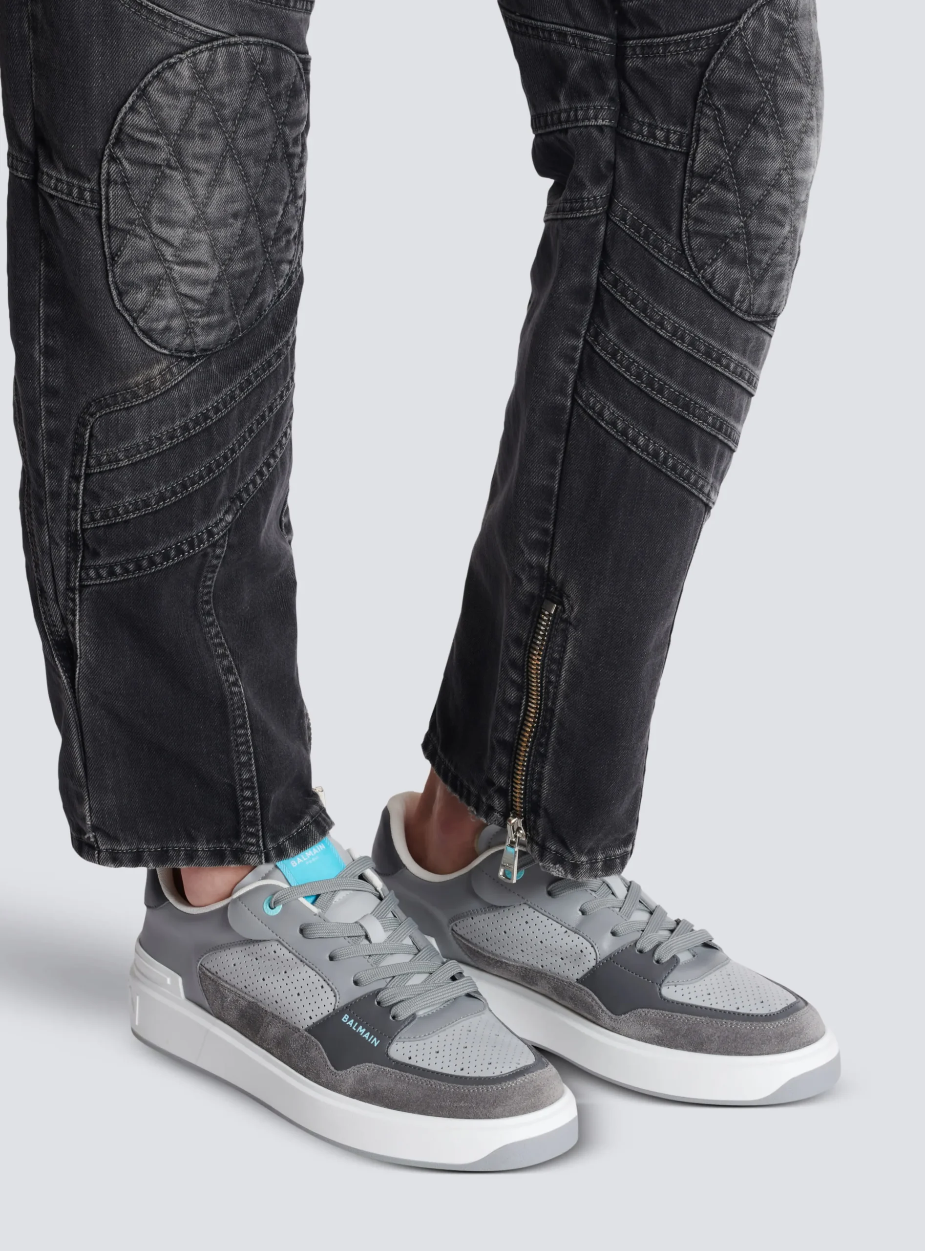 Discount B-Court Flip Perforated Leather Trainers B-Court