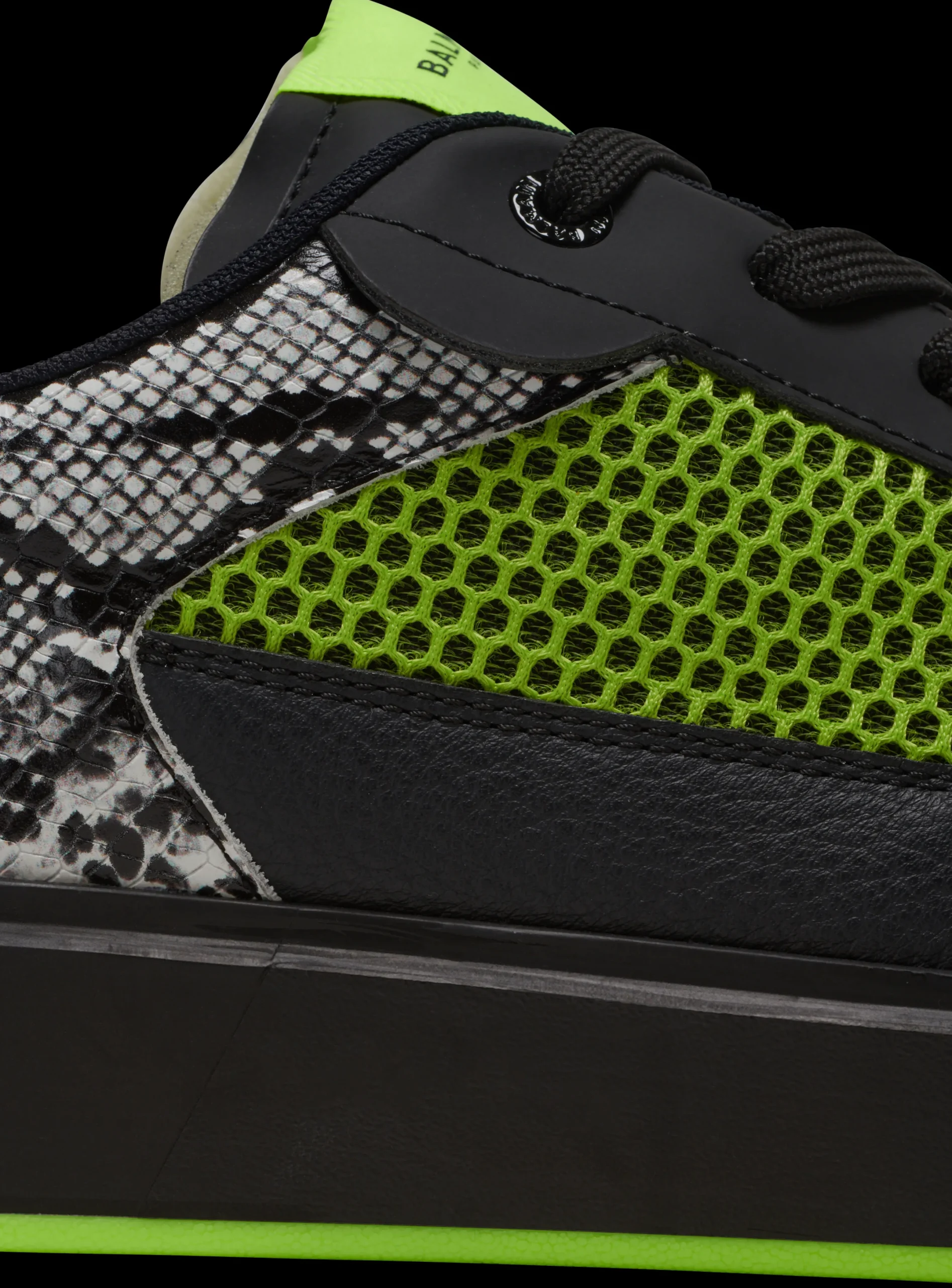 Flash Sale B-Court Flip Snakeskin-effect Leather And Mesh Trainers B-Court