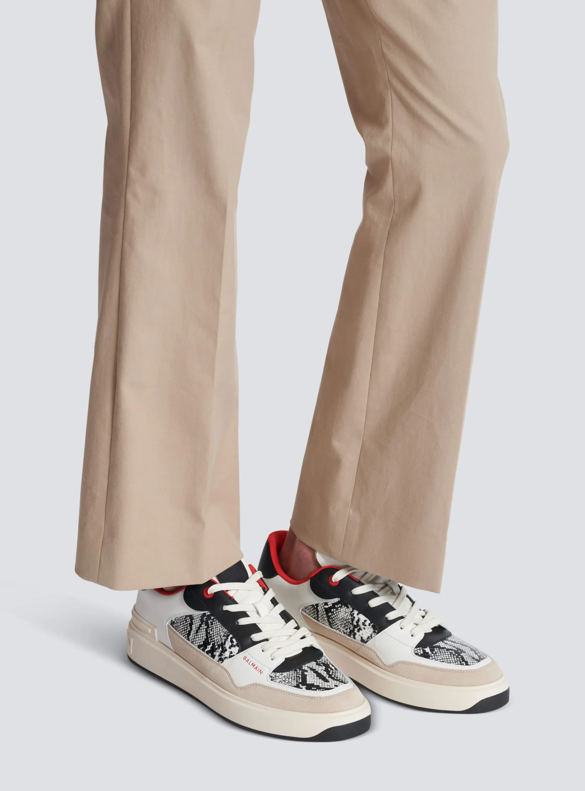 Online B-Court Flip Snakeskin-effect Leather And Suede Trainers B-Court