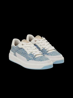 Hot B-Court Flip Trainers In Monogrammed PB Labyrinth Denim Men|Sneakers