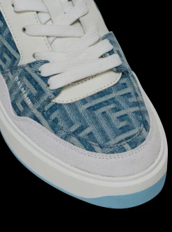 Outlet B-Court Flip Trainers In Monogrammed PB Labyrinth Denim Women Women|Sneakers