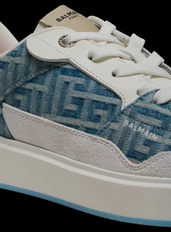 Outlet B-Court Flip Trainers In Monogrammed PB Labyrinth Denim Women Women|Sneakers