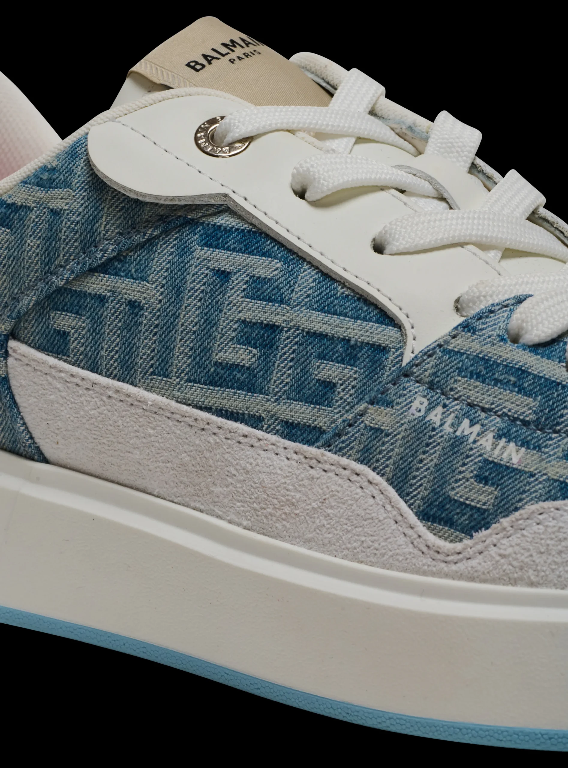 Outlet B-Court Flip Trainers In Monogrammed PB Labyrinth Denim Women Women|Sneakers