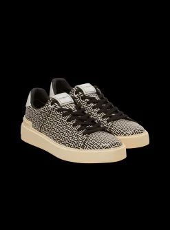 Clearance B-Court Flip Trainers In Monogrammed PB Labyrinth Calfskin B-Court