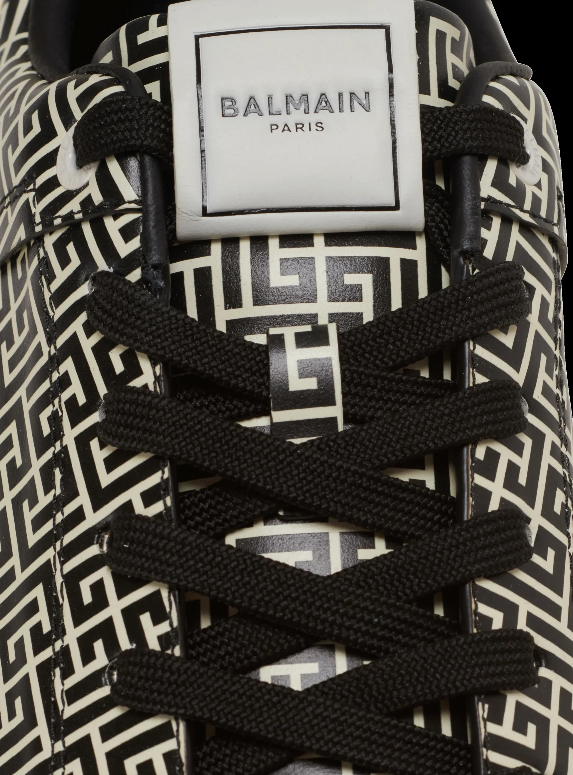 Clearance B-Court Flip Trainers In Monogrammed PB Labyrinth Calfskin B-Court