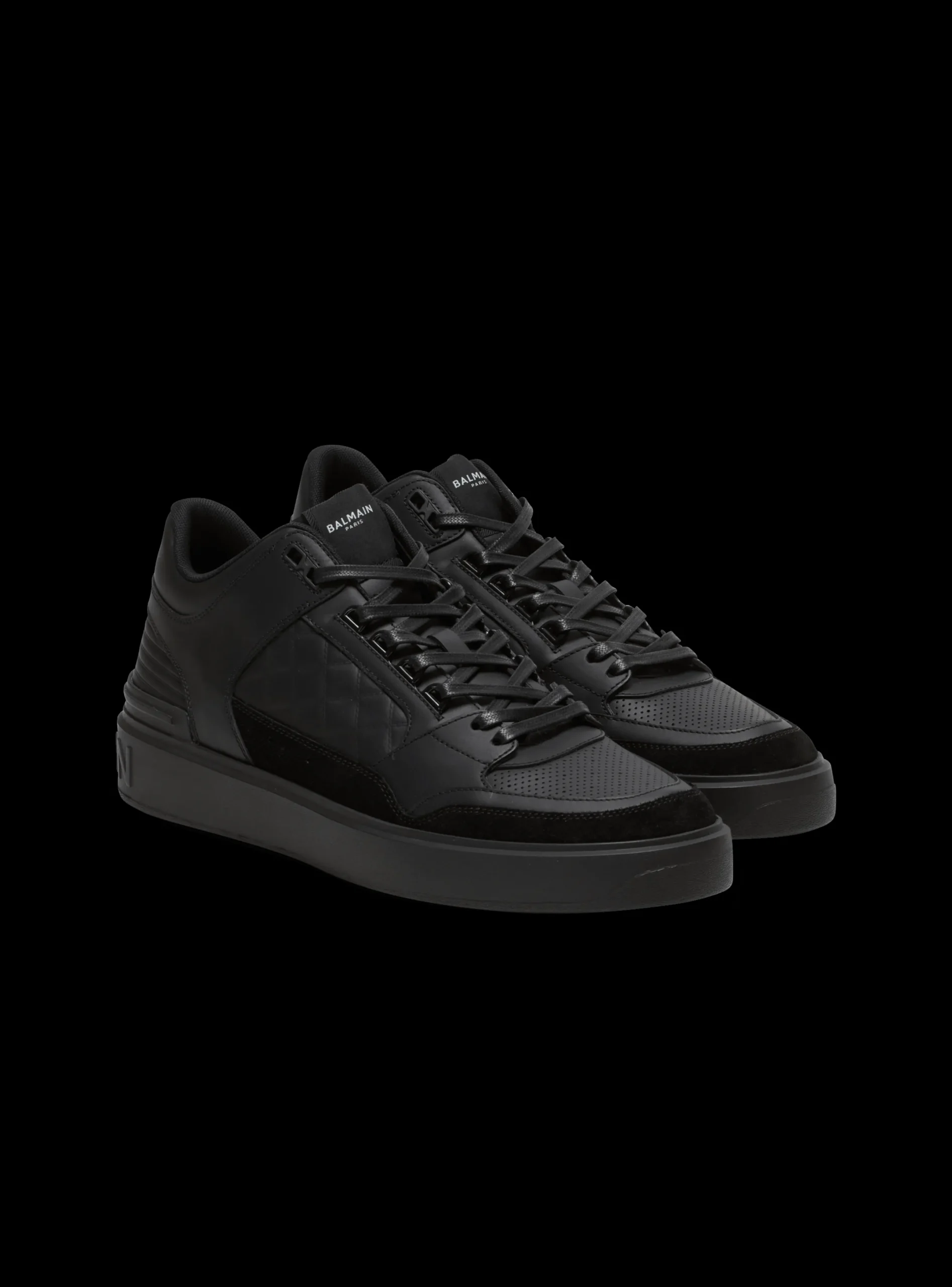Discount B-Court Mid-top Leather Trainers B-Court