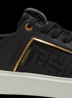 Clearance B-Court Monogrammed Nylon And Leather Trainers Women B-Court