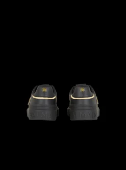 Cheap B-Court Monogrammed Nylon And Leather Trainers B-Court