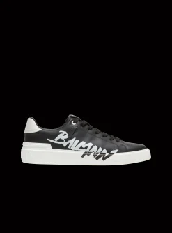 Fashion B-Court Printed Leather Trainers B-Court
