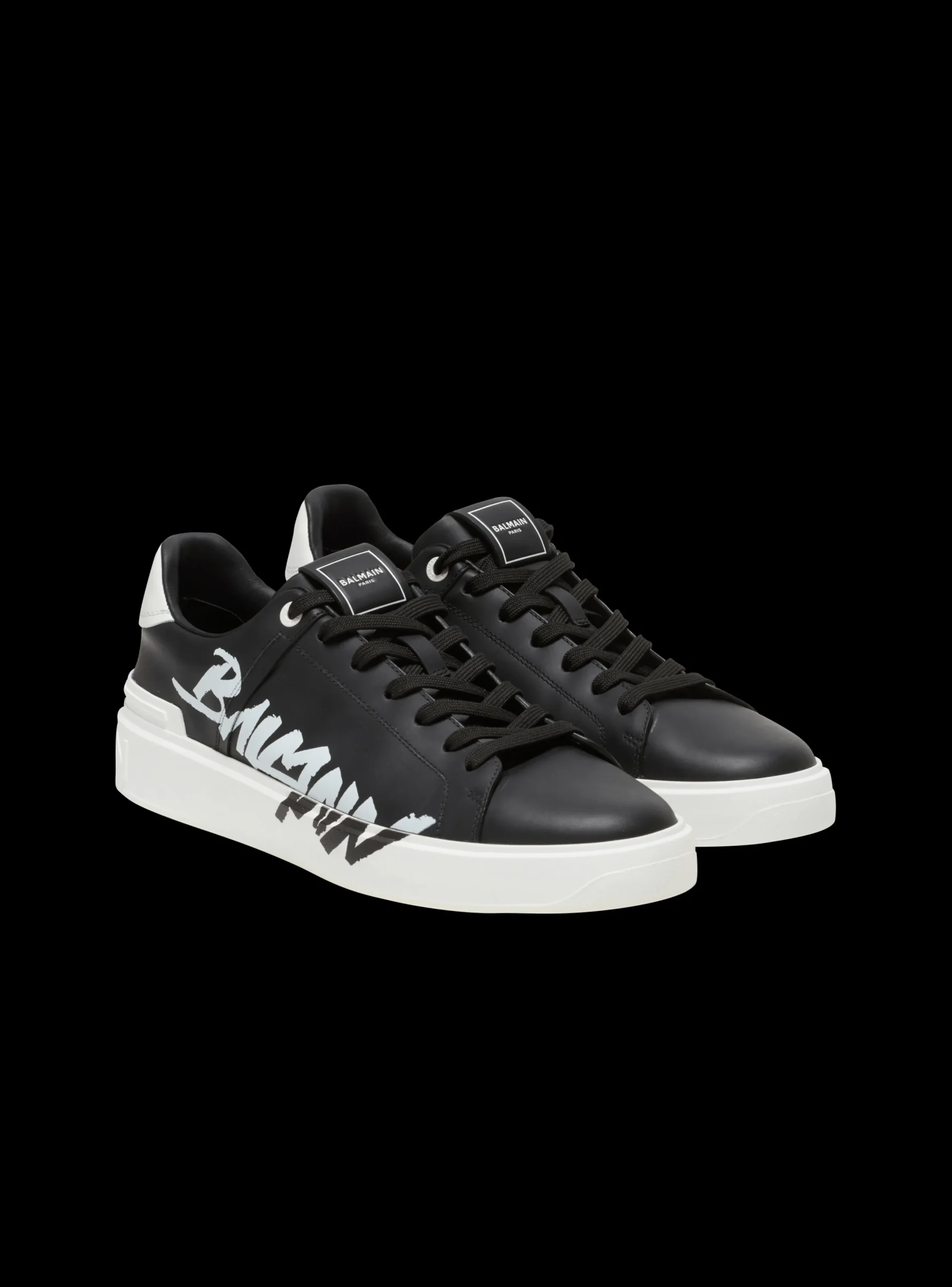 Fashion B-Court Printed Leather Trainers B-Court