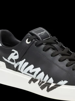 Fashion B-Court Printed Leather Trainers B-Court