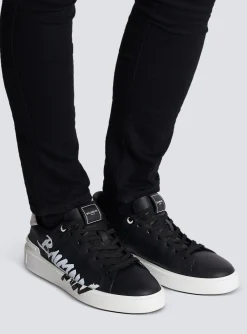 Fashion B-Court Printed Leather Trainers B-Court