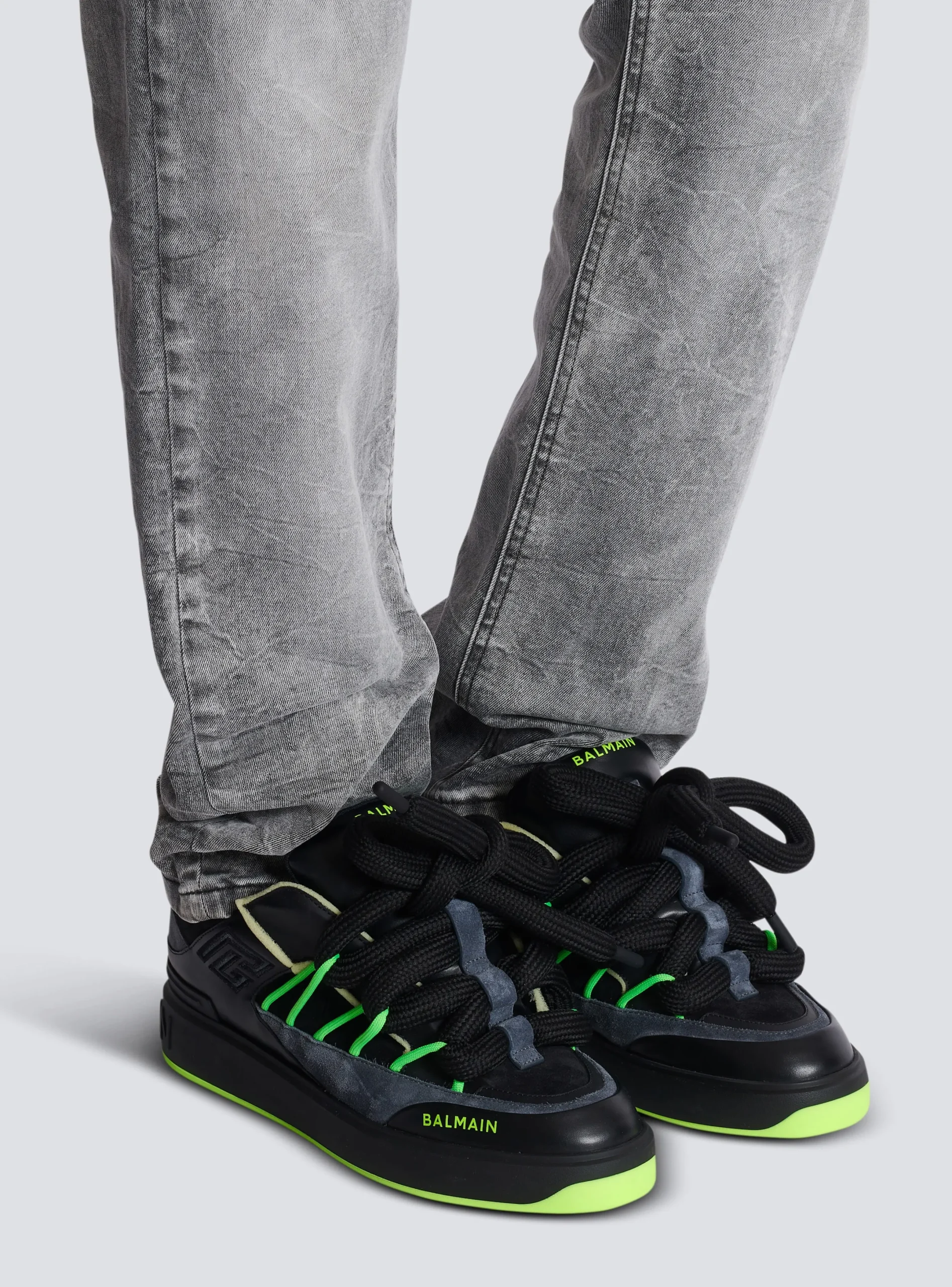 Discount B-Court Puffy Skate Trainers In Calfskin And Suede B-Court