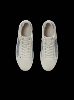 Online B-Court Trainers In Leather And Denim B-Court