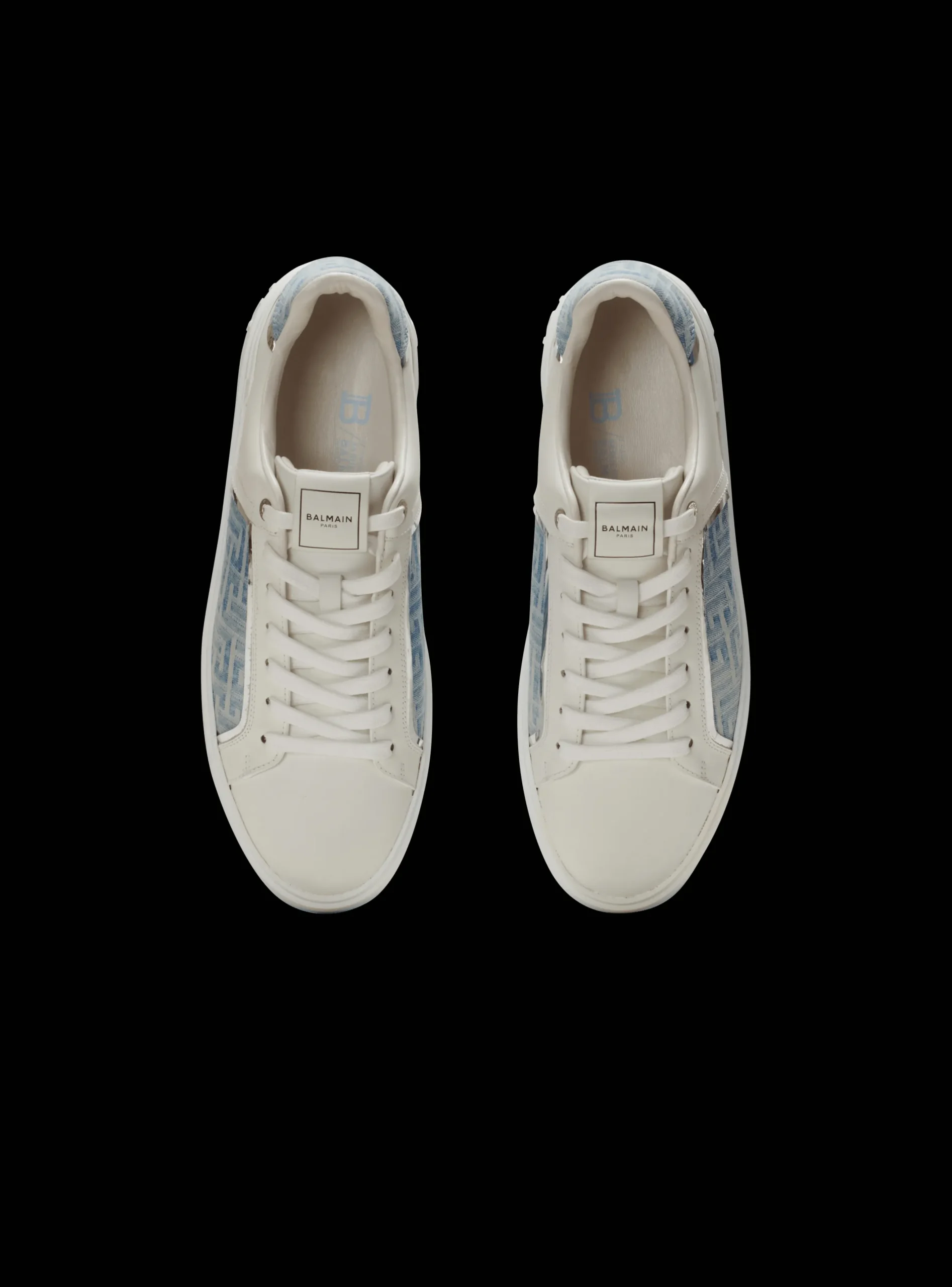 Online B-Court Trainers In Leather And Denim B-Court