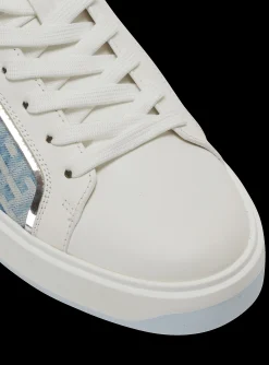 Online B-Court Trainers In Leather And Denim B-Court