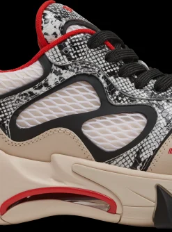 Flash Sale B-East Mesh And Snakeskin-effect Leather Trainers B-East