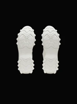 Shop B-East Monogrammed Nylon And Leather Trainers Women B-East