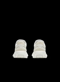 Shop B-East Monogrammed Nylon And Leather Trainers Women B-East