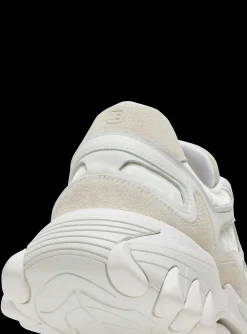 Shop B-East Monogrammed Nylon And Leather Trainers Women B-East