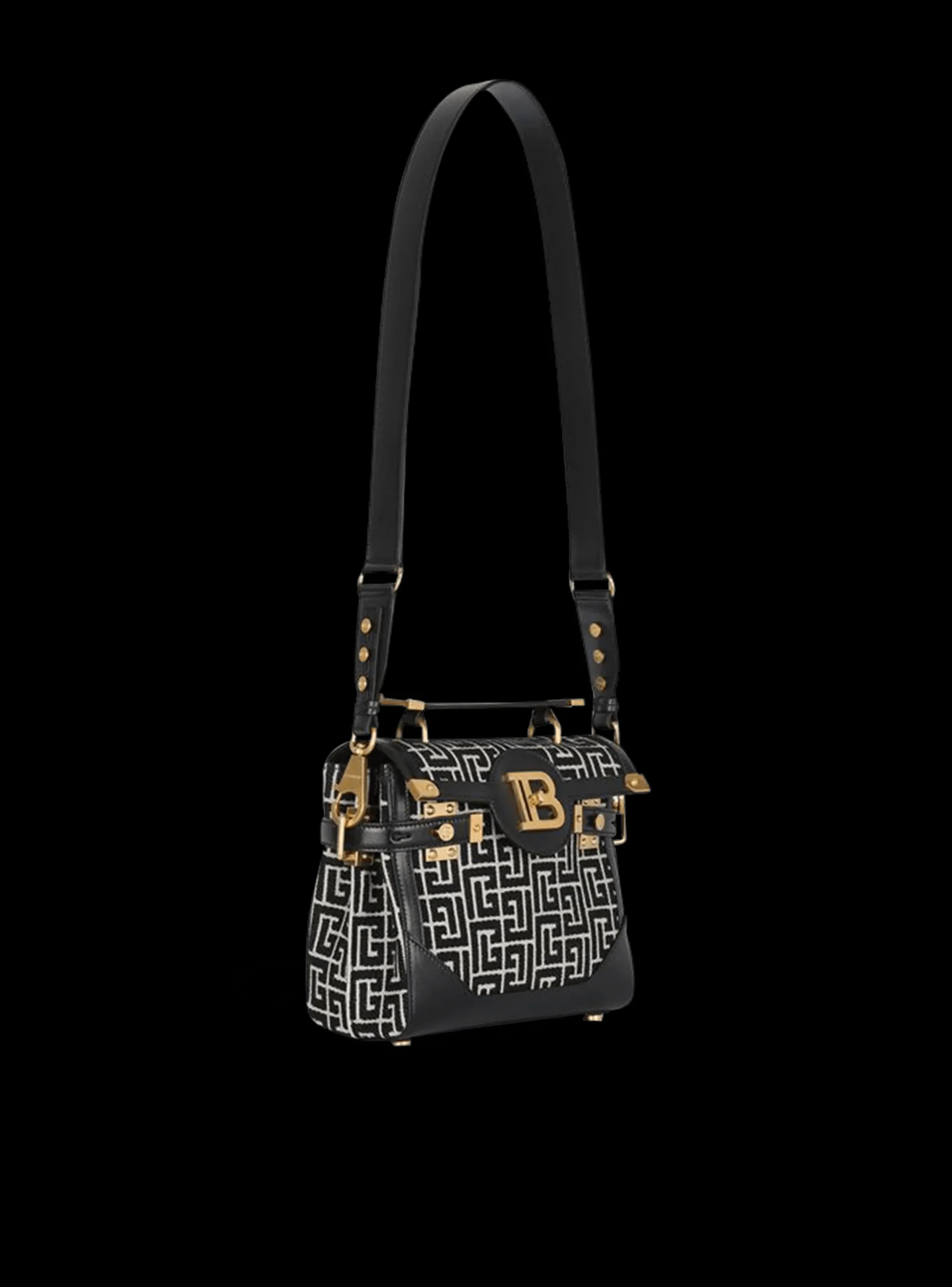 Best Sale Bicolor Jacquard B-Buzz 23 Bag With Leather Panel Women Shoulder Bags|Crossbody Bags